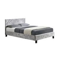 Berlin Fabric Bed Frame Single Steel