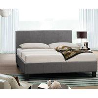 BERLIN UPHOLSTERED BED in Grey by Birlea - King