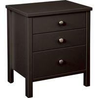 Bergen Coffee 3 Drawer Bedside Chest (H)610mm (W)530mm