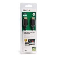 belkin hdmi male male gold plated ultrathin cable in black 1m