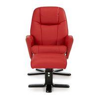Bergen Swivel Recliner Chair Red