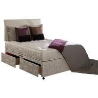 Bedmaster Majestic Pocket Divan Bed Double-2 Drawers + 2 Continental Drawers-Without Zip Link