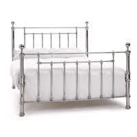 Benjamin Nickel Metal Bed Frame Superking