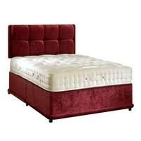 bedmaster signature gold 1800 divan set kingsize 2 drawers without hea ...