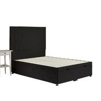 Bernshaw Ottoman Divan Bed Frame Black Velvet Fabric Single 3ft