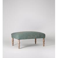 benny ottoman in moroccan green mosaic