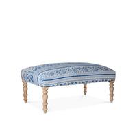 benny ottoman in persia blue