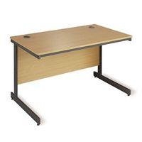 BEECH CANITLEVER LEG DESK - H725 X W754 X D746