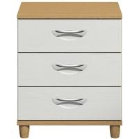 berkeley white chest of drawer 3 drawer large