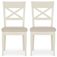 bentley designs montreux antique white dining chair x back pair