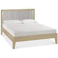 bentley designs rimini aged and weathered oak bedstead slatted