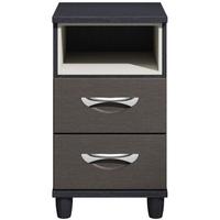 Berkeley Graphite Bedside Cabinet - 2 Drawer