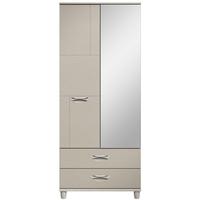 Berkeley Cashmere Mirrored Gents Wardrobe - 2 Door 2 Drawer