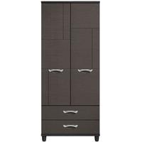 berkeley graphite gents wardrobe 2 door 2 drawer