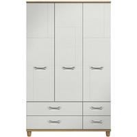 berkeley white gents wardrobe 3 door 4 drawer