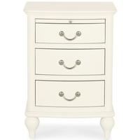 Bentley Designs Bordeaux Ivory Bedside Cabinet - 3 Drawer