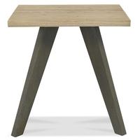 bentley designs cadell aged and weathered oak lamp table