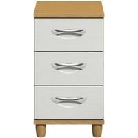 Berkeley White Chest of Drawer - 3 Drawer Narrow