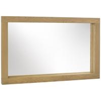 bentley designs turin light oak landscape mirror