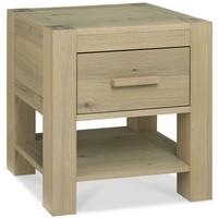 bentley designs turin aged oak nightstand 1 drawer