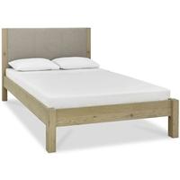 Bentley Designs Turin Aged Oak Bedstead - Upholstered Low Footend