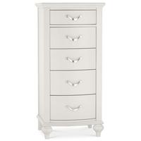 Bentley Designs Montreux Soft Grey Chest of Drawer - 5 Drawer Tall