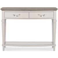 Bentley Designs Montreux Grey Washed Oak and Soft Grey Console Table
