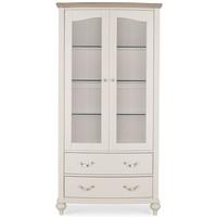 Bentley Designs Montreux Grey Washed Oak and Soft Grey Display Cabinet