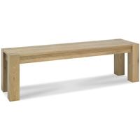 Bentley Designs Turin Light Oak Dining Bench - Small