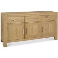 bentley designs turin light oak sideboard wide