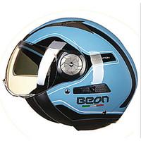 BEON B-216 Motorcycle Half Helmet Retro Hare Helmet UV-400 Dual Lens Anti-Fog Anti-UV Security Helmet Unisex Fashion