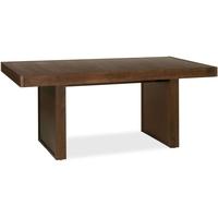 bentley designs akita walnut dining table 6 seater panel