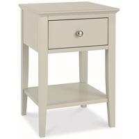 Bentley Designs Ashby Cotton Bedside Table - 1 Drawer