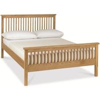 bentley designs atlanta oak bedstead high foot end