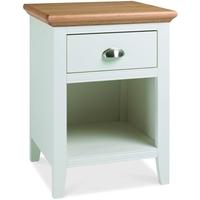 Bentley Designs Hampstead Two Tone Bedside Cabinet - 1 Drawer