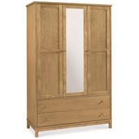 bentley designs atlanta oak wardrobe triple