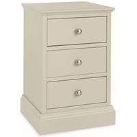 Bentley Designs Ashby Cotton Bedside Cabinet - 3 Drawer