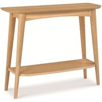 Bentley Designs Oslo Oak Console Table with Shelf