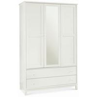 Bentley Designs Atlanta White Wardrobe - Triple