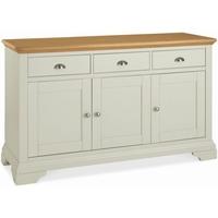 Bentley Designs Hampstead Soft Grey and Oak Sideboard - Wide
