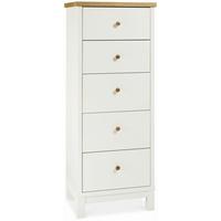 bentley designs atlanta two tone chest of drawer 5 drawer tall