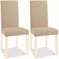 bentley designs provence two tone dining chair sand fabric upholstered ...