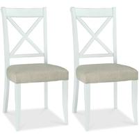 Bentley Designs Hampstead Two Tone Dining Chair - X Back (Pair)
