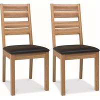 Bentley Designs Provence Oak Dining Chair - Slatted (Pair)