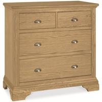 Bentley Designs Hampstead Oak Chest of Drawer - 2+2 Drawer