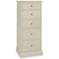 bentley designs ashby cotton chest of drawer 5 drawer tall