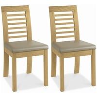 Bentley Designs Casa Oak Dining Chair - Slatted (Pair)