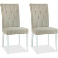 Bentley Designs Hampstead Two Tone Dining Chair - Upholstered (Pair)