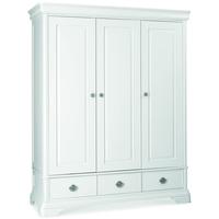 bentley designs chantilly white wardrobe triple