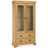 Bentley Designs Chantilly Oak Display Cabinet - Double